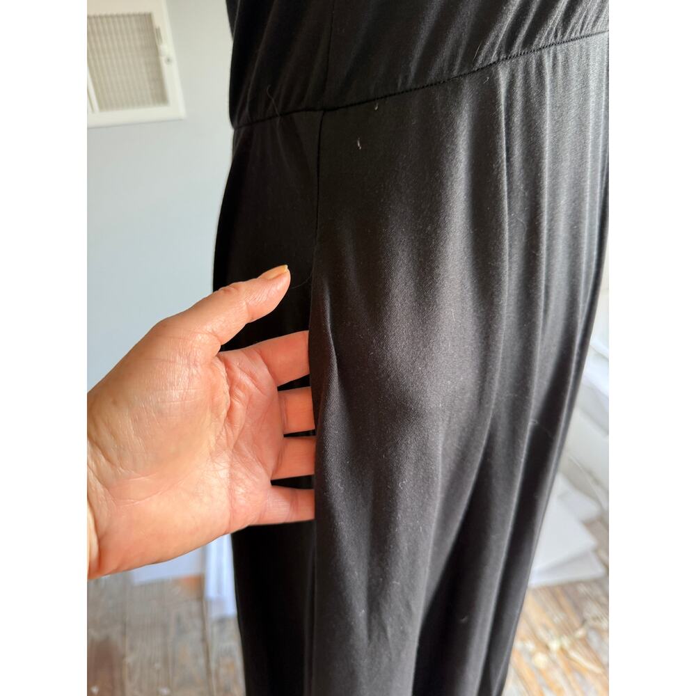 Quince Midi Tank Dress Black Tencel blend black women's M - Picture 4 of 9